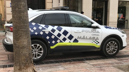 Vehículo de la Policía Local de Málaga. Vehículo de la Policía Local de Málaga.