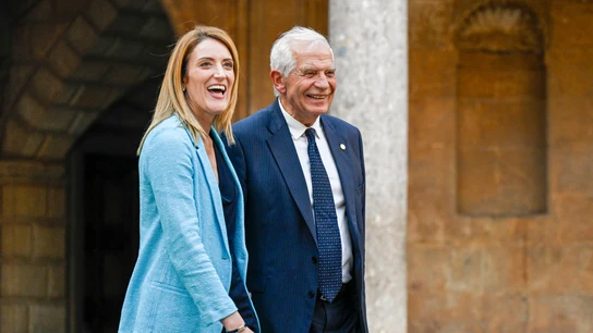 El Alto Representante de la Unión para Asuntos Exteriores y Política de Seguridad Josep Borrell, y la presidenta del Parlamento Europeo, Roberta Metsola El Alto Representante de la Unión para Asuntos Exteriores y Política de Seguridad Josep Borrell, y la presidenta del Parlamento Europeo, Roberta Metsola