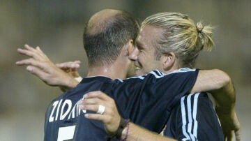 Zinedine Zidane y David Beckham 