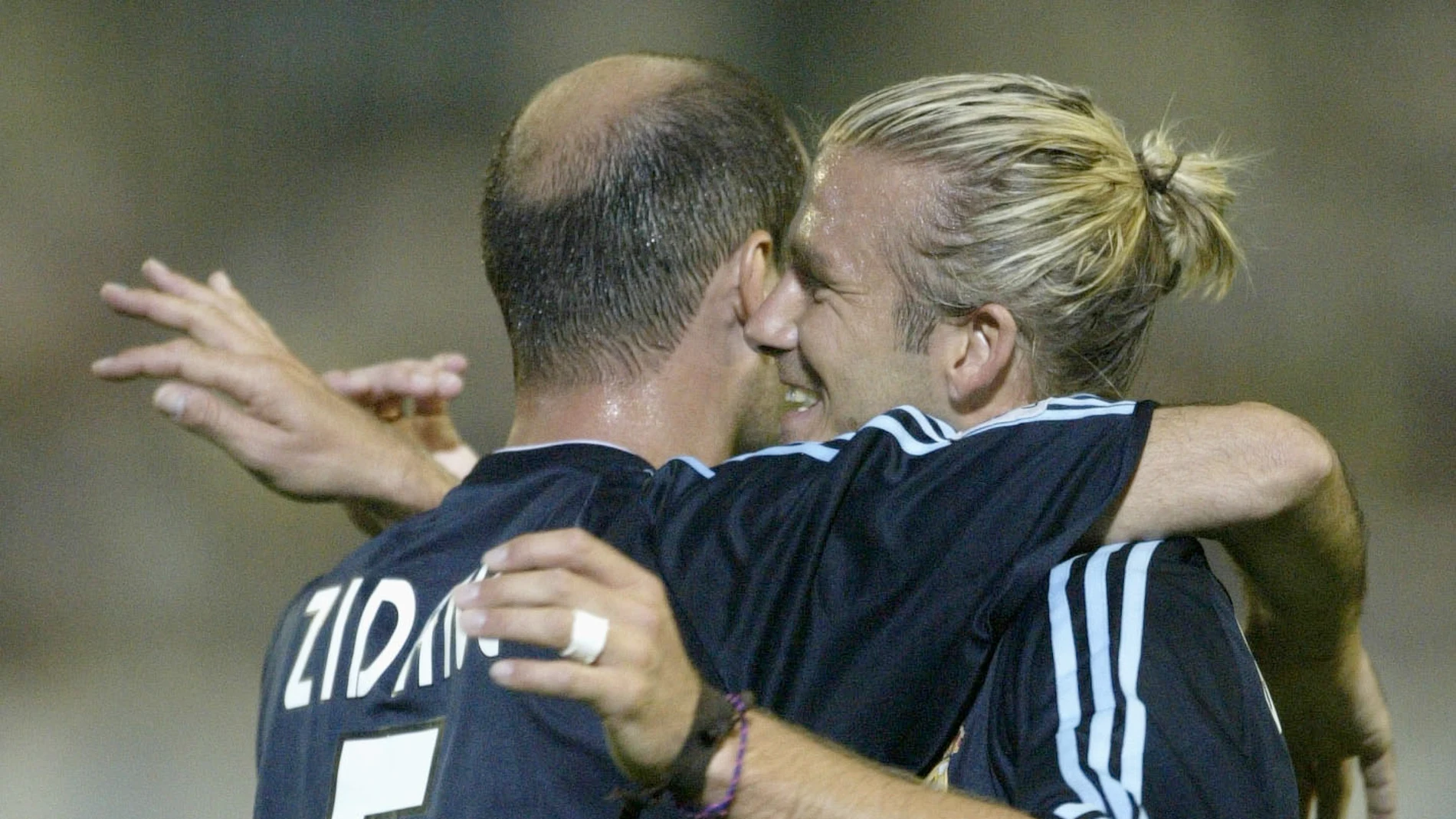 Zinedine Zidane y David Beckham 