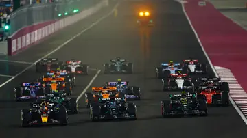 Salida muy movida en el arranque del GP de Qatar Salida muy movida en el arranque del GP de Qatar