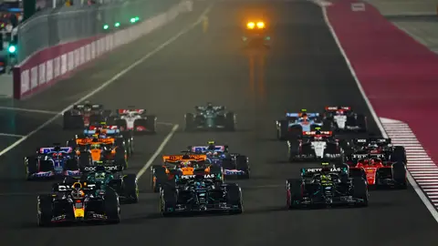 Salida muy movida en el arranque del GP de Qatar Salida muy movida en el arranque del GP de Qatar