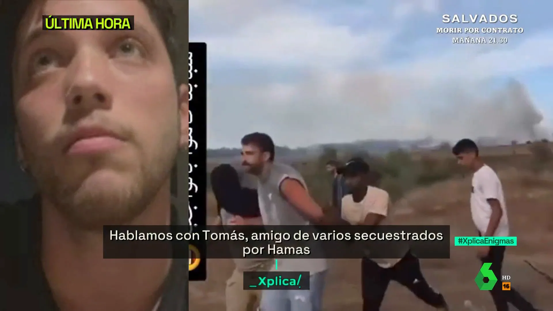 Tomás, amigo de secuestrados por Hamás en un festival: "No sabemos dónde están"