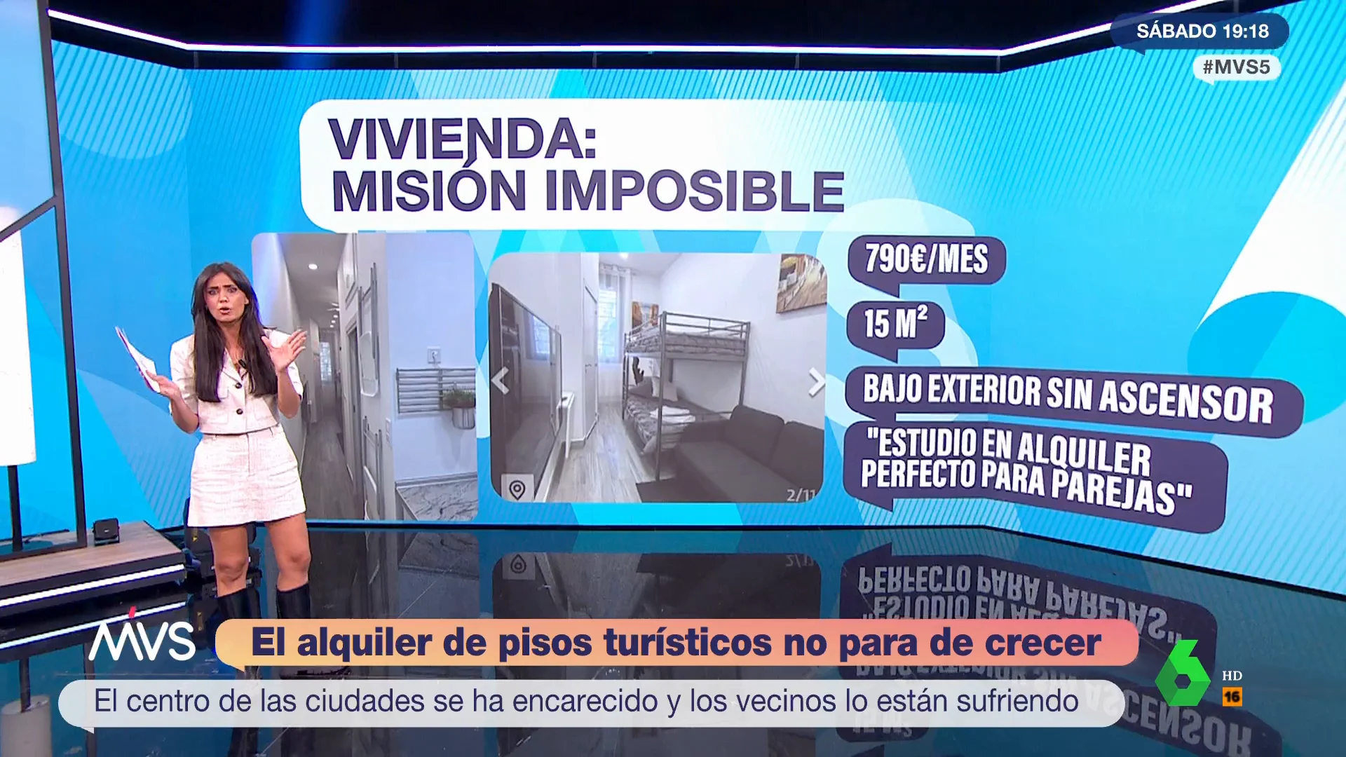 María Lamela denuncia el desorbitado precio del alquiler