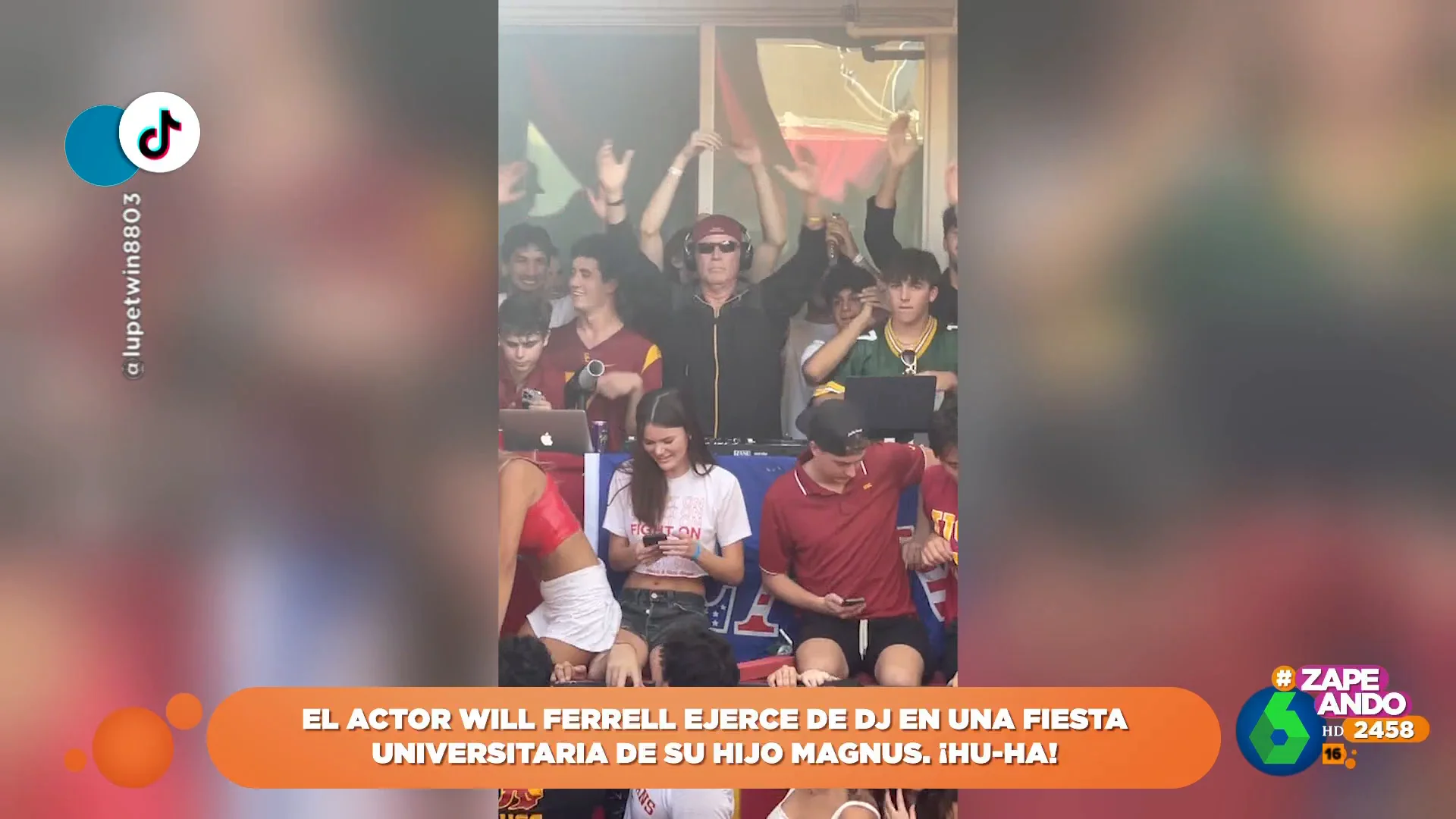 El actor Will Ferrell estrena profesión en una fiesta universitaria