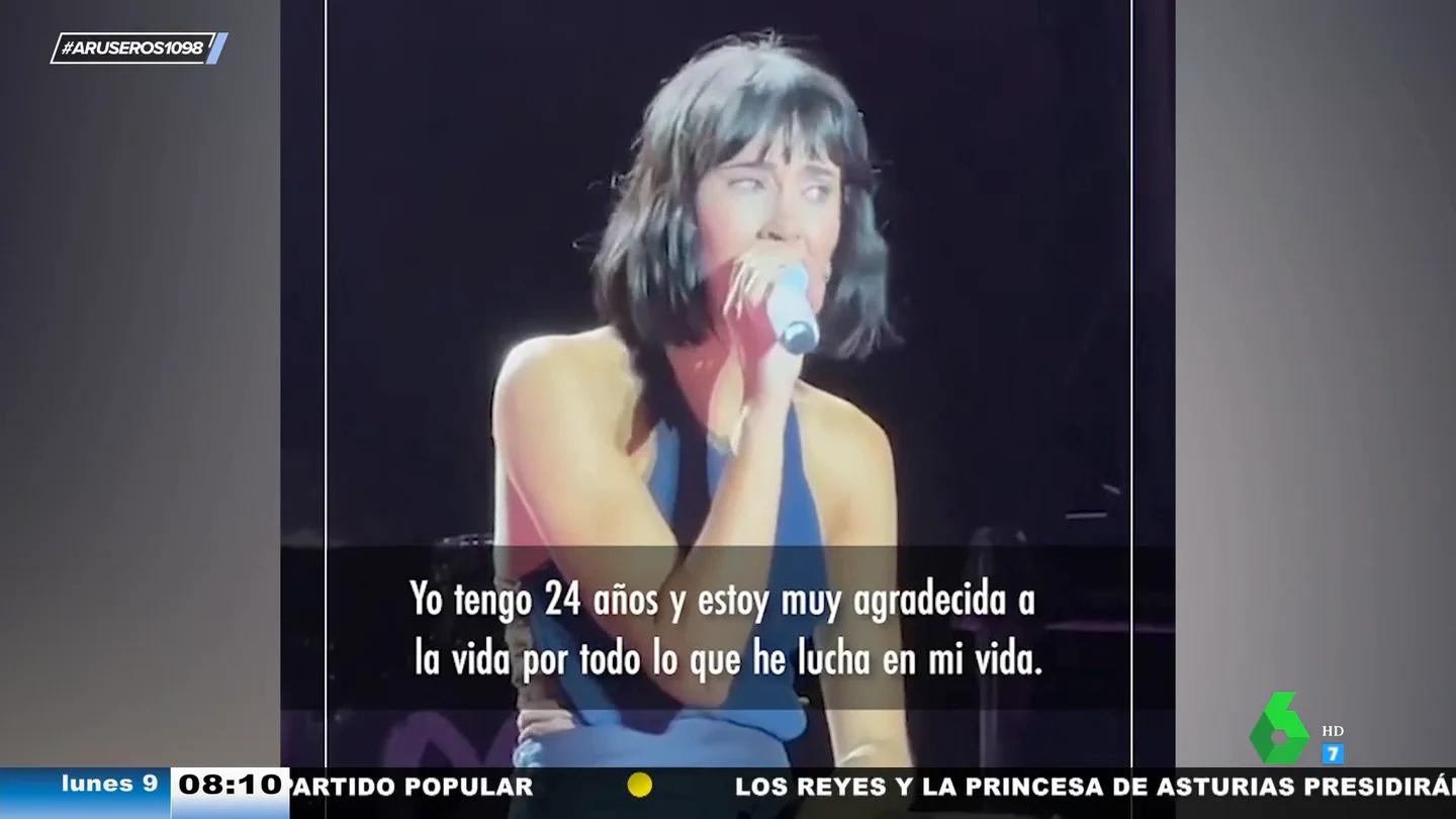 Aitana se emociona en pleno concierto al defender sus bailes sensuales: "Que en la vida os sintáis libres para hacer lo que queráis" Aitana se emociona en pleno concierto al defender sus bailes sensuales: "Que en la vida os sintáis libres para hacer lo que queráis"