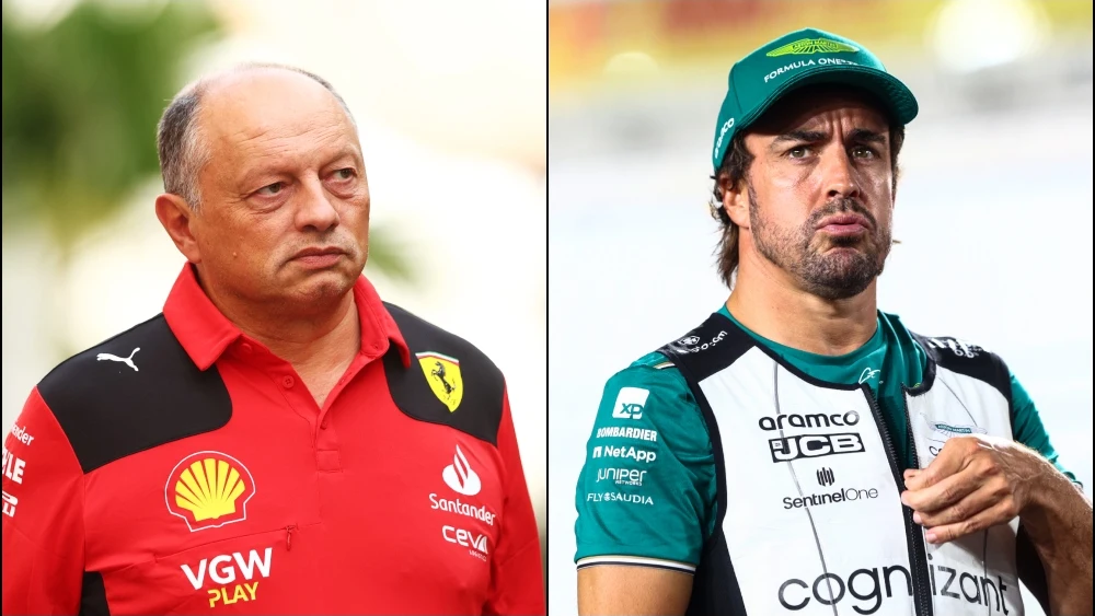 Fred Vasseur y Fernando Alonso