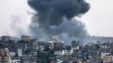 Imagen del bombardeo de Israel en la Franja de Gaza
