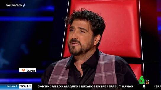 La reacción de Antonio Orozco al saber que un concursante de La Voz trabaja en un banco: sí, hay pullita La reacción de Antonio Orozco al saber que un concursante de La Voz trabaja en un banco: sí, hay pullita