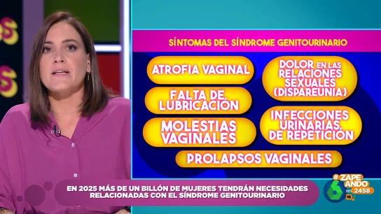 ¿Qué es el síndrome genitourinario? Boticaria García detalla algunos de los síntomas ¿Qué es el síndrome genitourinario? Boticaria García detalla algunos de los síntomas