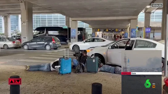 Un equipo de laSexta, testigo de las alarmas y varias explosiones a su llegada al aeropuerto de Tel Aviv Un equipo de laSexta, testigo de las alarmas y varias explosiones a su llegada al aeropuerto de Tel Aviv