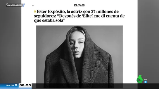 Ester Expósito, a corazón abierto sobre la fama: "Después de 'Élite', me di cuenta de que estaba sola" Ester Expósito, a corazón abierto sobre la fama: "Después de 'Élite', me di cuenta de que estaba sola"