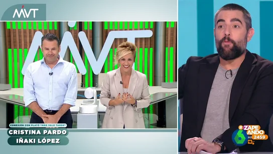 La idea de Cristina Pardo para 'hacer callar' a Iñaki López a la vez que se alimenta La idea de Cristina Pardo para 'hacer callar' a Iñaki López a la vez que se alimenta