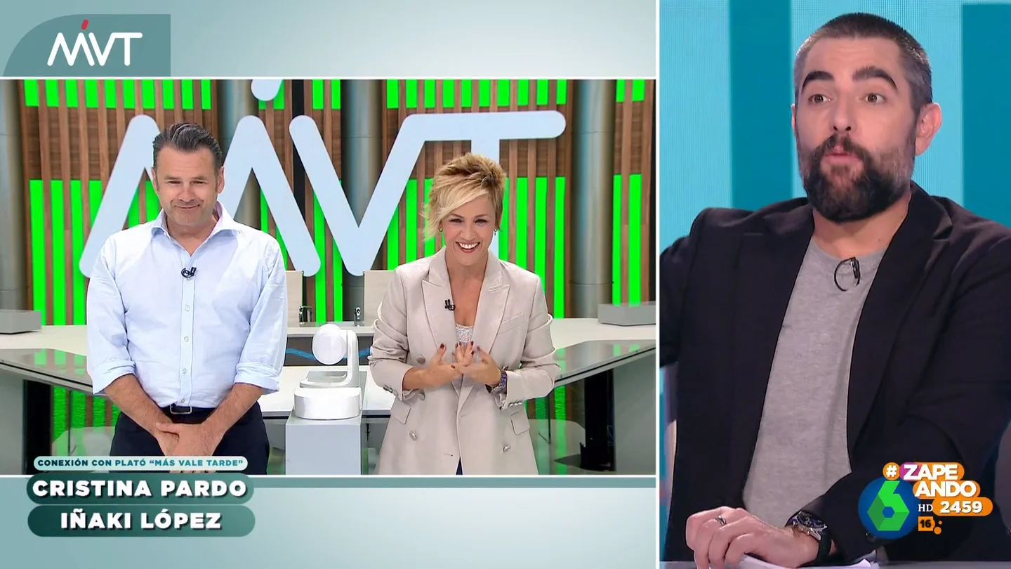 La idea de Cristina Pardo para 'hacer callar' a Iñaki López a la vez que se alimenta La idea de Cristina Pardo para 'hacer callar' a Iñaki López a la vez que se alimenta