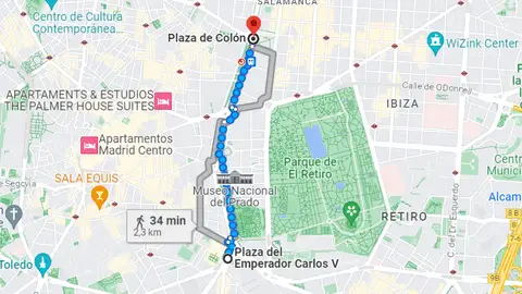 Recorrido del desfile militar del 12 de octubre en Madrid Recorrido del desfile militar del 12 de octubre en Madrid