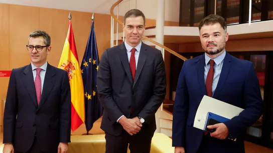 Pedro Sánchez se reúne con Gabriel Rufián (ERC) Pedro Sánchez se reúne con Gabriel Rufián (ERC)