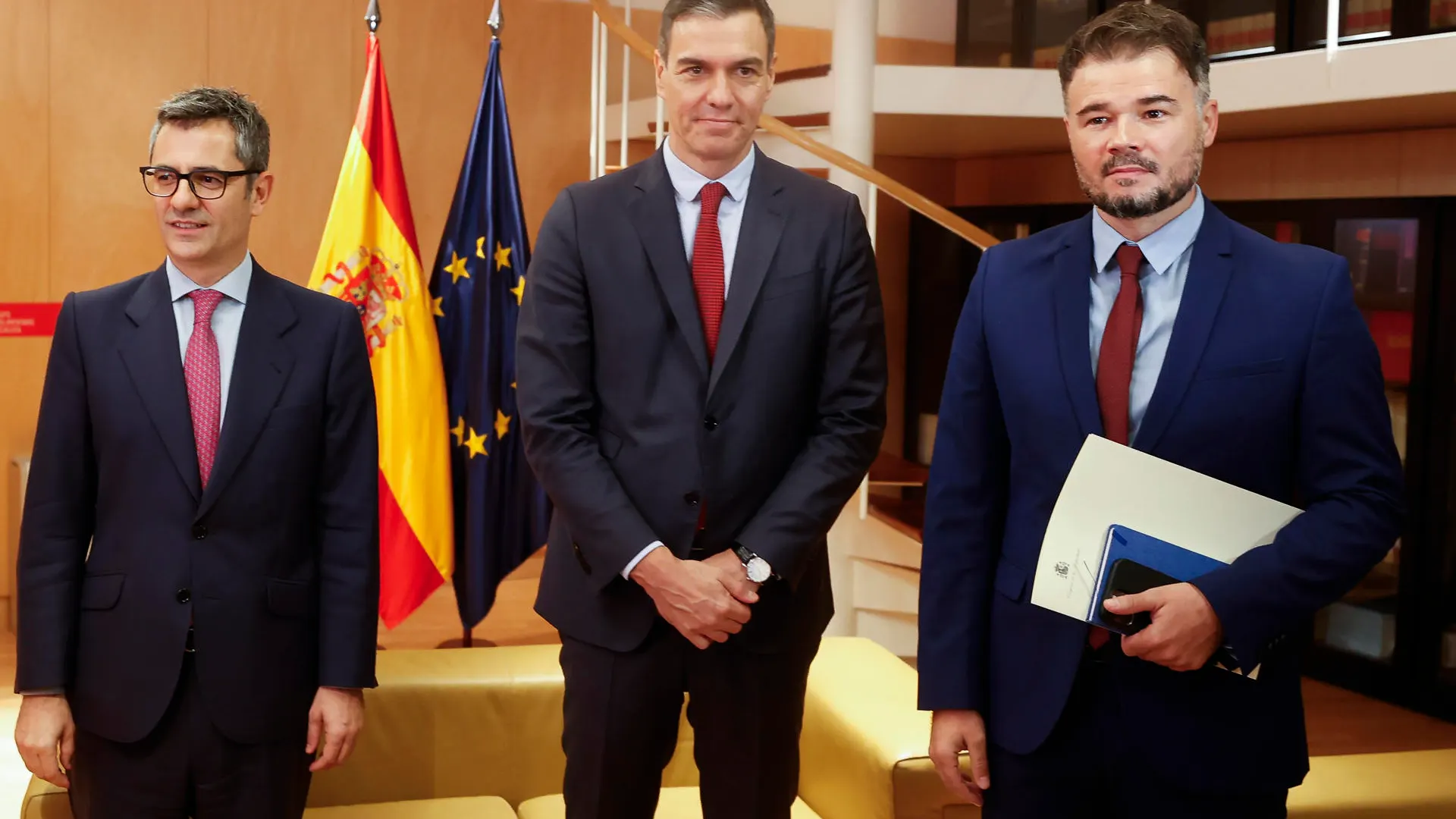 Pedro Sánchez se reúne con Gabriel Rufián (ERC)