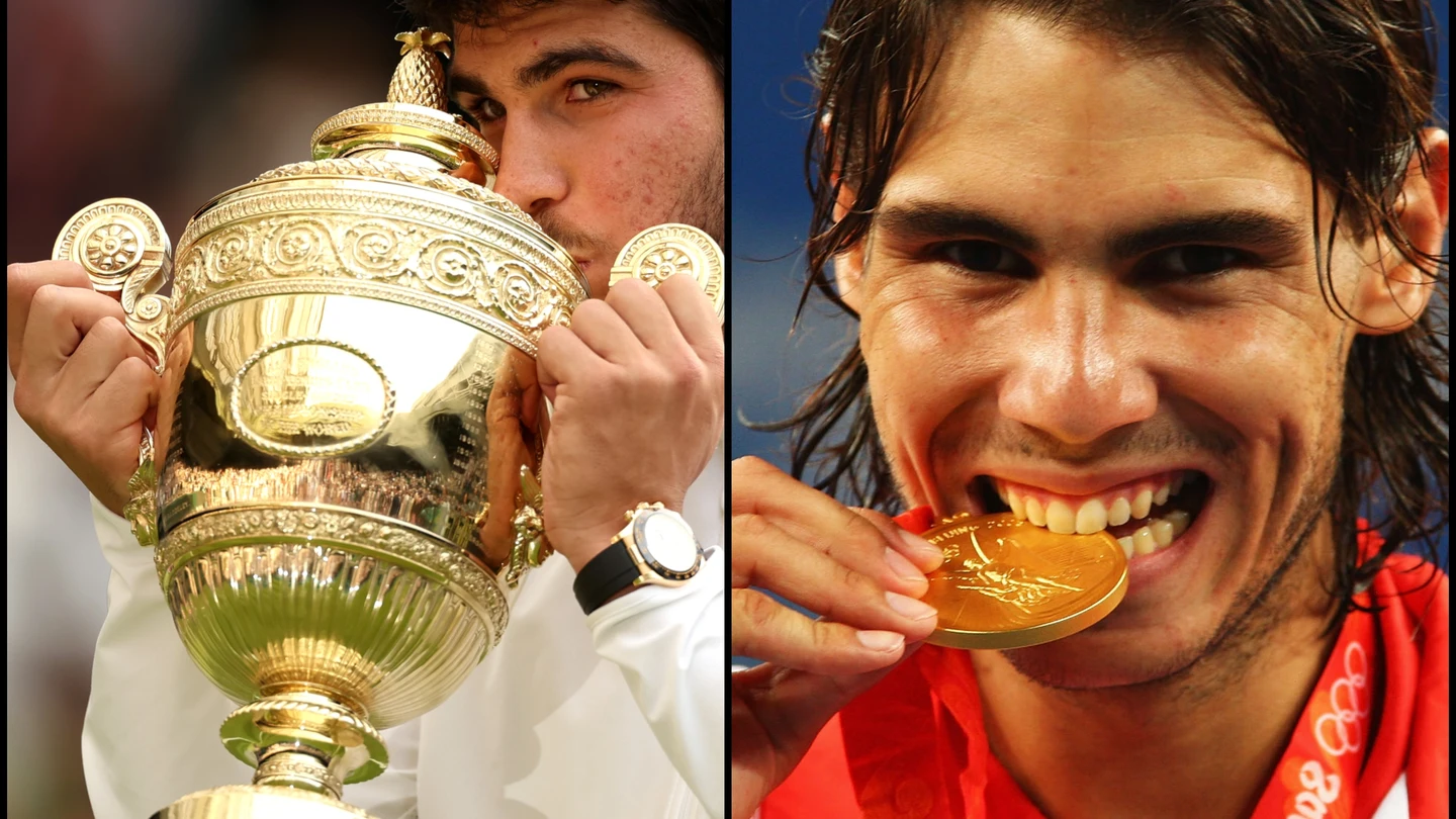 Carlos Alcaraz y Rafa Nadal Carlos Alcaraz y Rafa Nadal