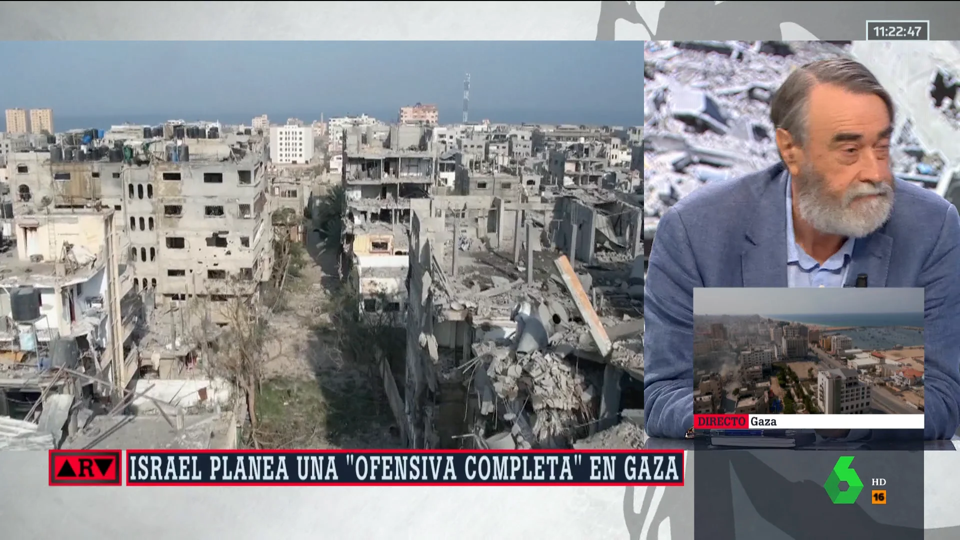 La reacción de Pedro García Cuartango al ver la destrucción en Gaza: "Me recuerda al asedio de Stalingrado"