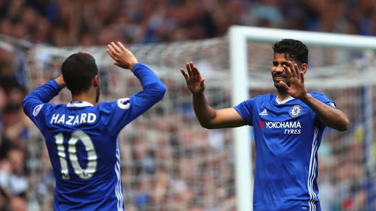 Eden Hazard y Diego Costa Eden Hazard y Diego Costa