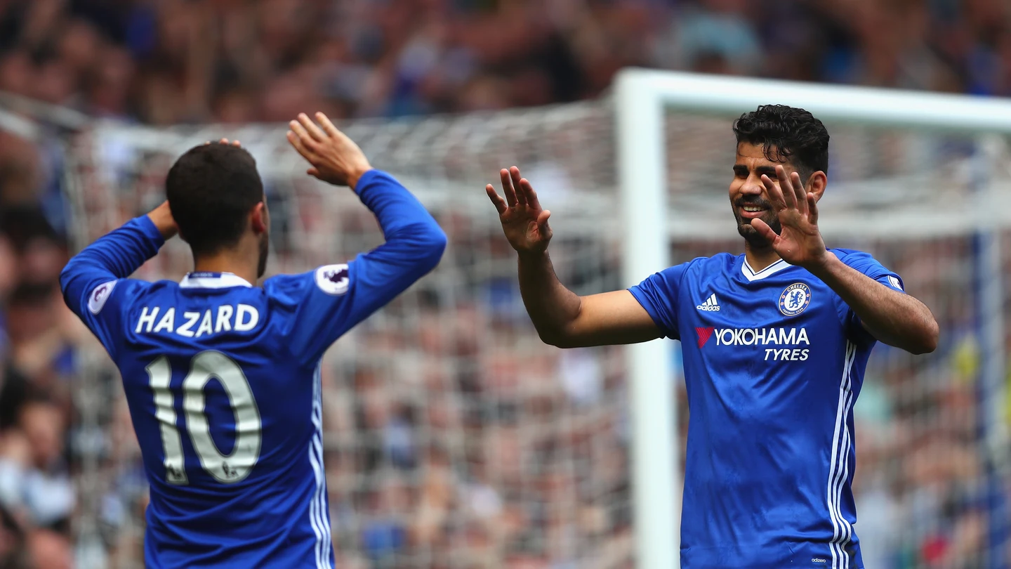 Eden Hazard y Diego Costa Eden Hazard y Diego Costa