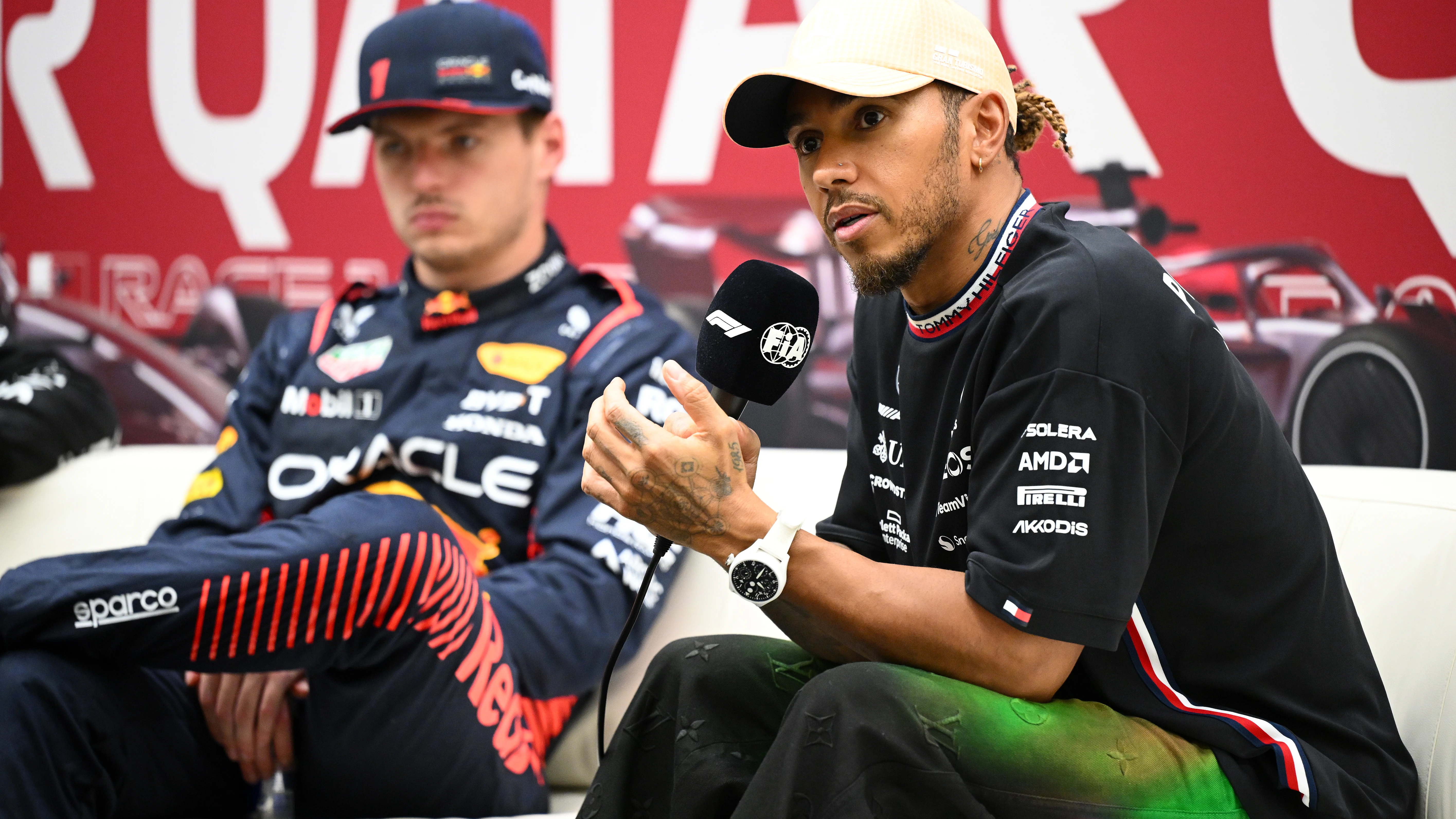 Lewis Hamilton y Max Verstappen