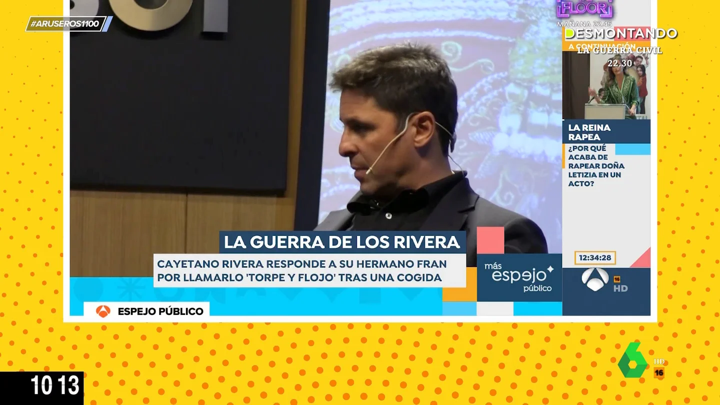 El sorprendente 'dardo' de Fran Rivera a su hermano Cayetano: "Es muy torpe, por eso le cogen los toros" El sorprendente 'dardo' de Fran Rivera a su hermano Cayetano: "Es muy torpe, por eso le cogen los toros"