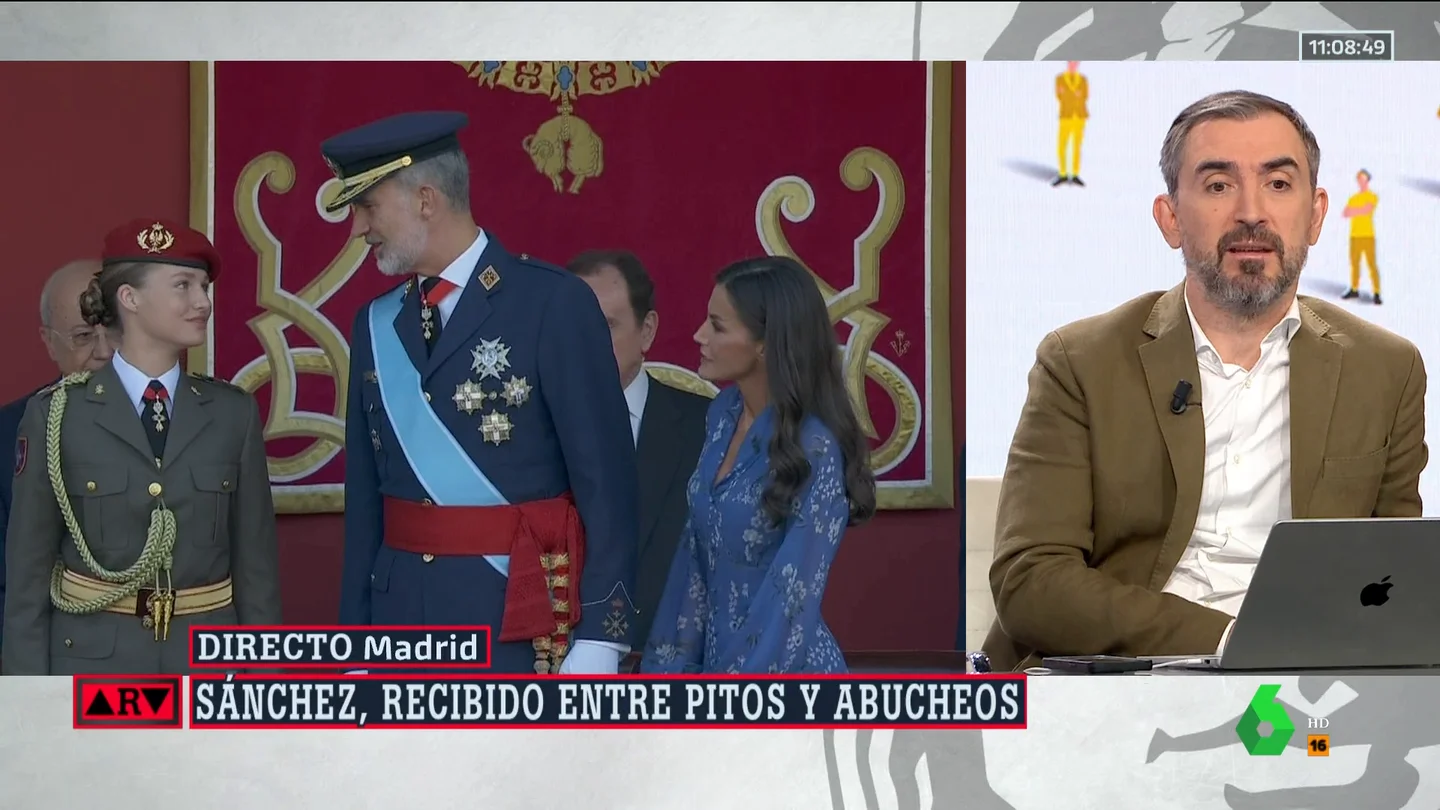 Escolar, sobre los pitos a Sánchez: "Me parece terrible que se haya convertido en un deporte del 12 de octubre" Escolar, sobre los pitos a Sánchez: "Me parece terrible que se haya convertido en un deporte del 12 de octubre"