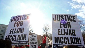 Imagen de archivo de una manifestación para pedir justicia para Elijah McClain.