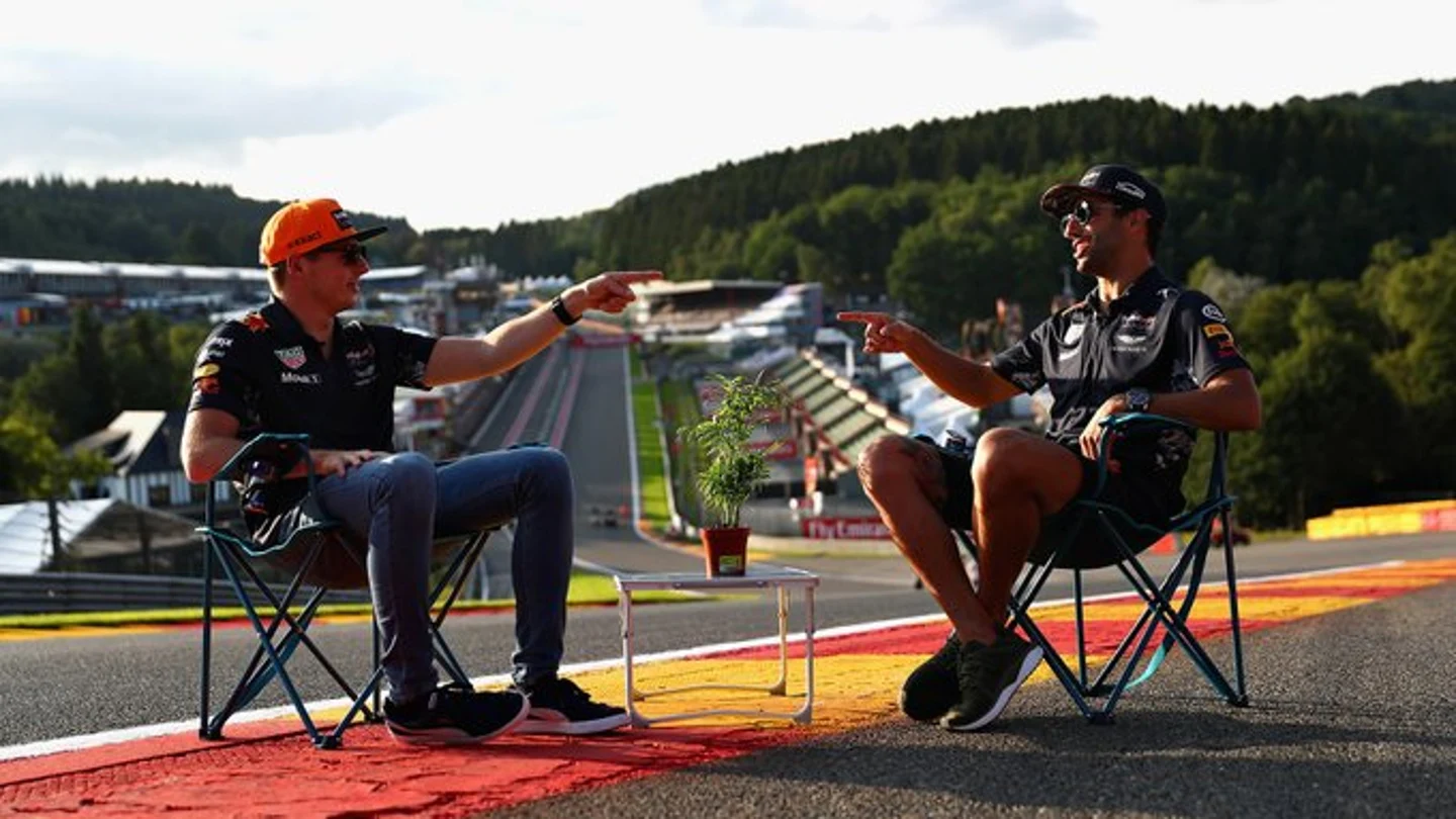 Max Verstappen y Daniel Ricciardo Max Verstappen y Daniel Ricciardo