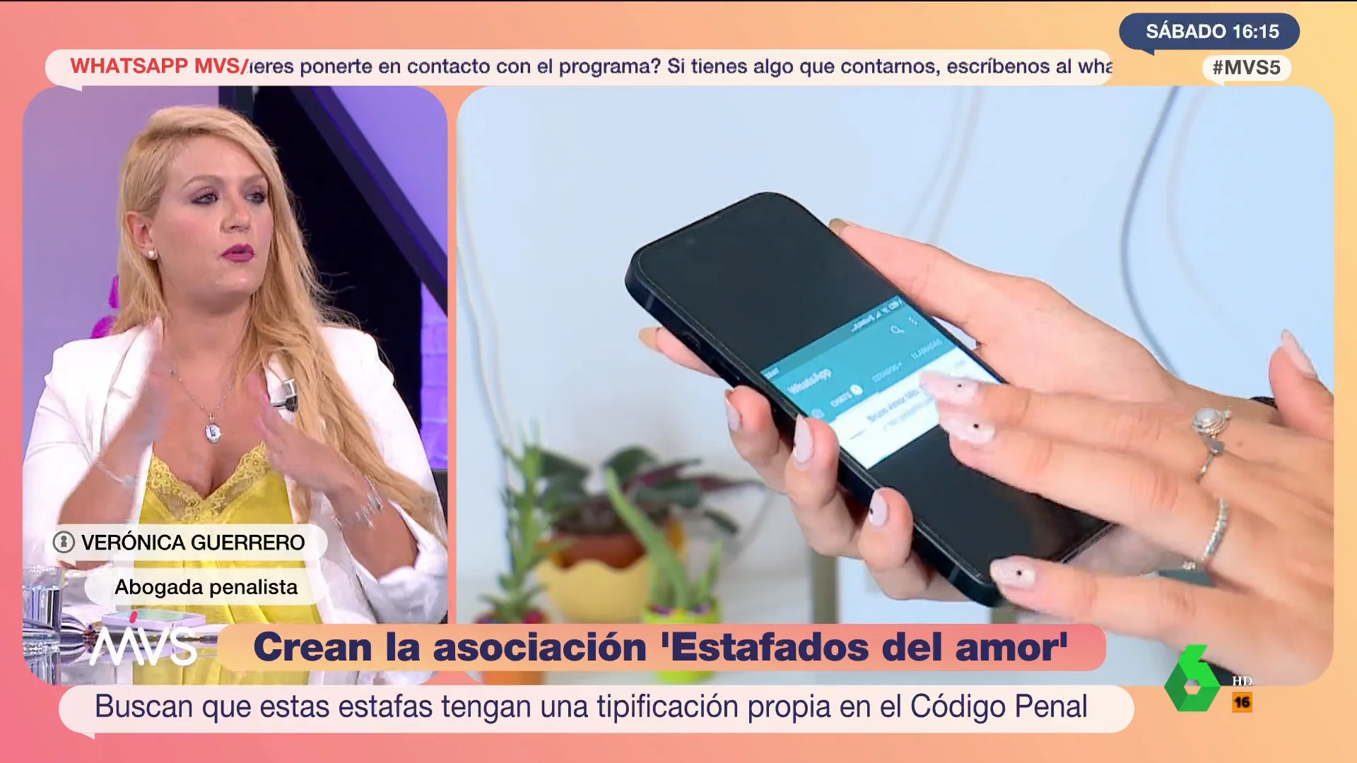 Verónica Guerrero denuncia que se ignoren las lesiones psíquicas de las estafadas del amor
