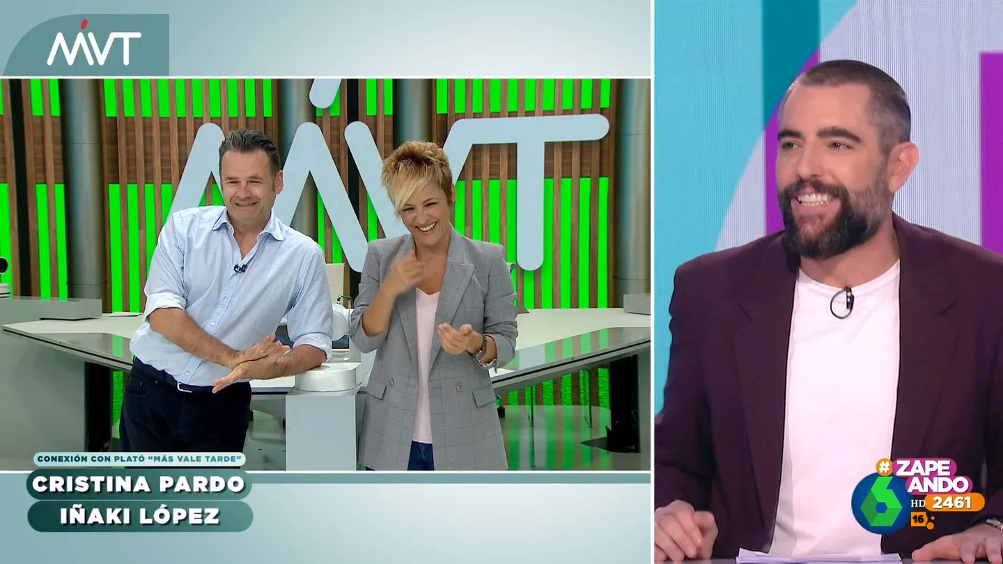 Cristina Pardo se 'parte de risa' con el resumen de contenidos de Iñaki López: "¡Calla coño!" Cristina Pardo se 'parte de risa' con el resumen de contenidos de Iñaki López: "¡Calla coño!"