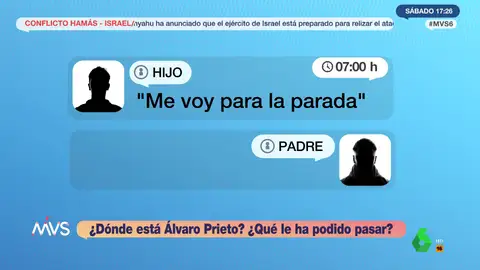 Los últimos mensajes que recibió la familia de Álvaro Prieto antes de que desapareciera 