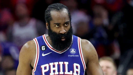 James Harden, con los Sixers James Harden, con los Sixers