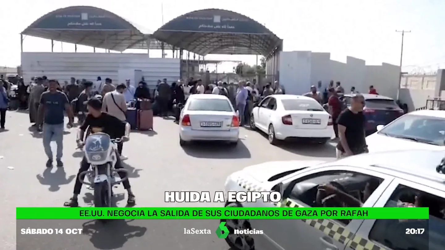Ciudadanos estadounidenses residentes en Gaza se concentran en el paso fronterizo de Rafah Ciudadanos estadounidenses residentes en Gaza se concentran en el paso fronterizo de Rafah