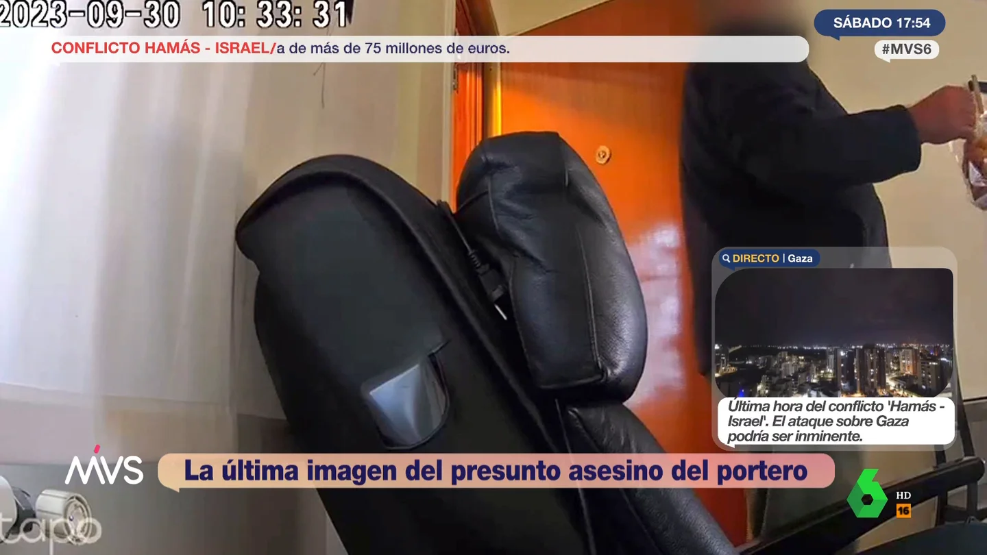 Últimas imágenes del presunto asesino del portero de Alcalá 366 antes de aparecer muerto Últimas imágenes del presunto asesino del portero de Alcalá 366 antes de aparecer muerto