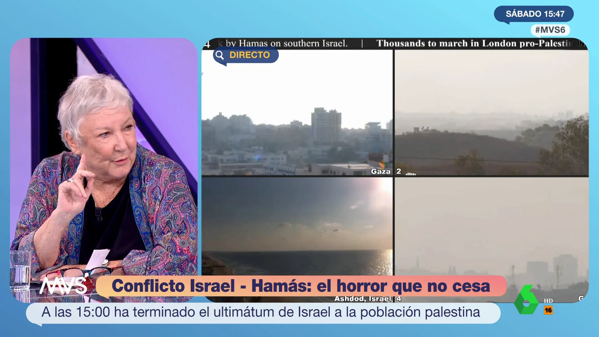"Estamos viviendo una operación de exterminio": la denuncia de Teresa Aranguren por la amenaza israelí a Gaza "Estamos viviendo una operación de exterminio": la denuncia de Teresa Aranguren por la amenaza israelí a Gaza