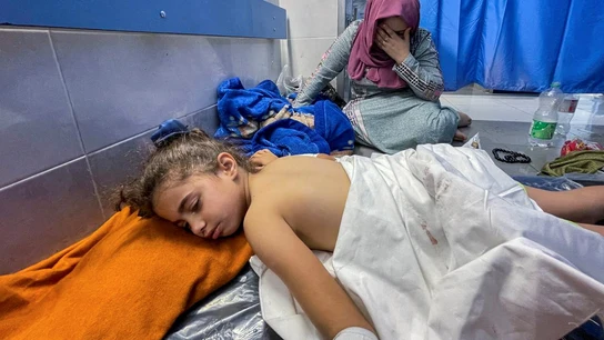 Palestinos heridos en ataques israelíes en el hospital Shifa de la ciudad de Gaza Palestinos heridos en ataques israelíes en el hospital Shifa de la ciudad de Gaza