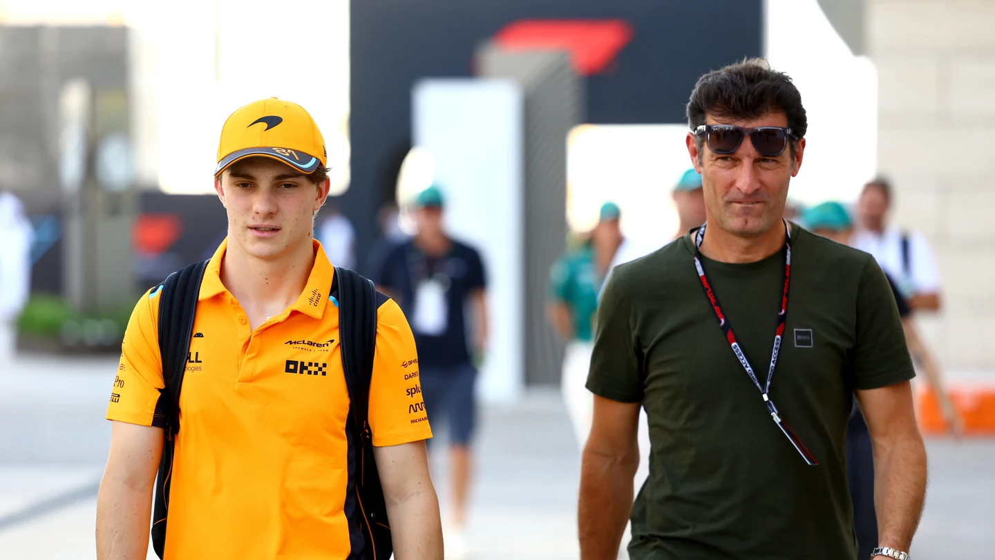 Oscar Piastri y Mark Webber Oscar Piastri y Mark Webber