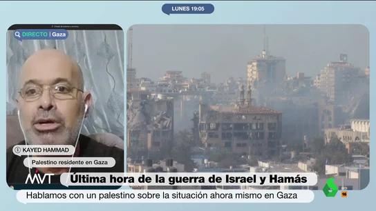 "Comemos una vez al día, no hay luz, solo bombardeos y muerte": el testimonio de Kayed desde Gaza "Comemos una vez al día, no hay luz, solo bombardeos y muerte": el testimonio de Kayed desde Gaza