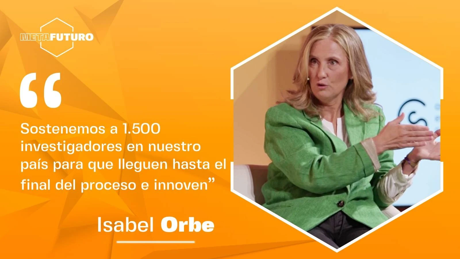 La directora general de la Asociación Española contra el Cáncer (AECC) y de su fundación científica, Isabel Orbe, en Metafuturo