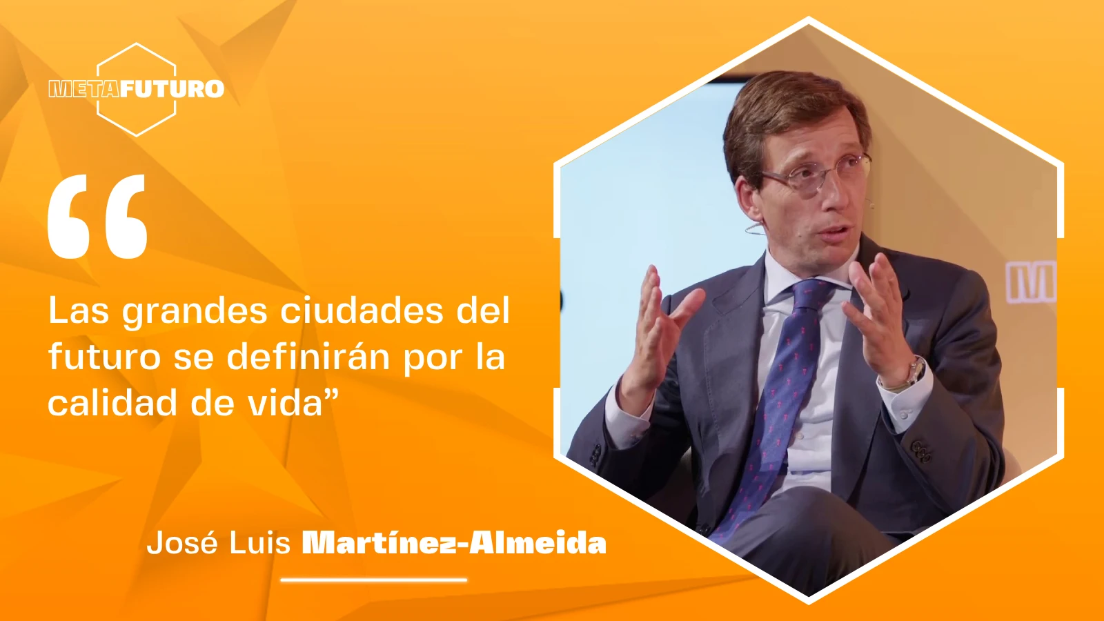 Almeida: "Las grandes ciudades del futuro se definirán por la calidad de vida"