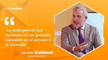 Jaume Collboni: "La emergencia que tenemos en las grandes ciudades es el acceso a la vivienda"