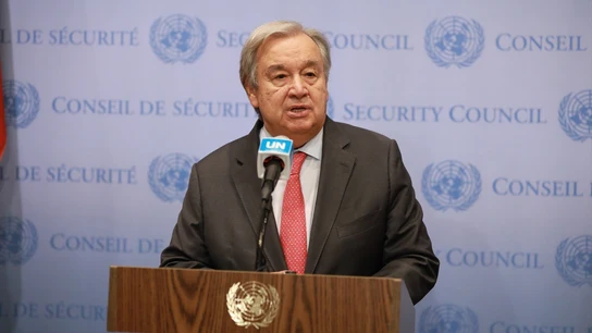 El secretario general de la ONU, António Guterres El secretario general de la ONU, António Guterres