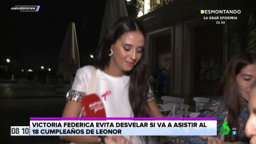 La reacción de Victoria Federica cuando le preguntan si irá al cumpleaños de la princesa Leonor