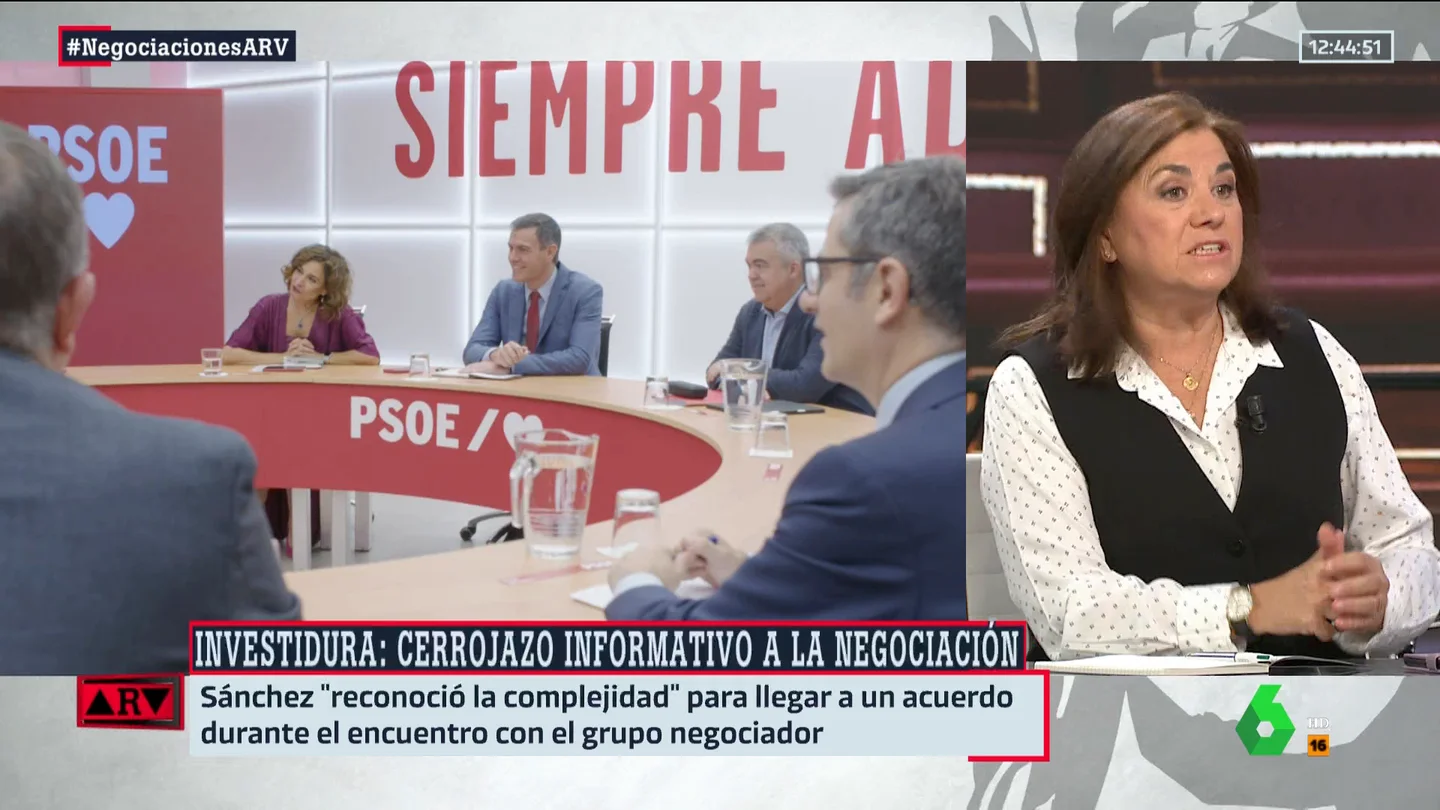 Lucía Méndez: "El mundo se asoma a un abismo y a nosotros nos pilla sin Gobierno" Lucía Méndez: "El mundo se asoma a un abismo y a nosotros nos pilla sin Gobierno"