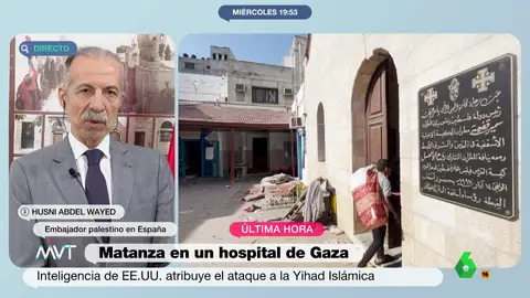 El embajador palestino acusa a EEUU de encubrir a Israel en la masacre del hospital: "Son capaces de inventar cualquier historia"