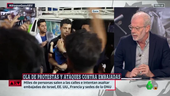 Jesús Núñez, tras el bombardeo a un hospital de Gaza: "El mundo árabe ya está encendido" Jesús Núñez, tras el bombardeo a un hospital de Gaza: "El mundo árabe ya está encendido"