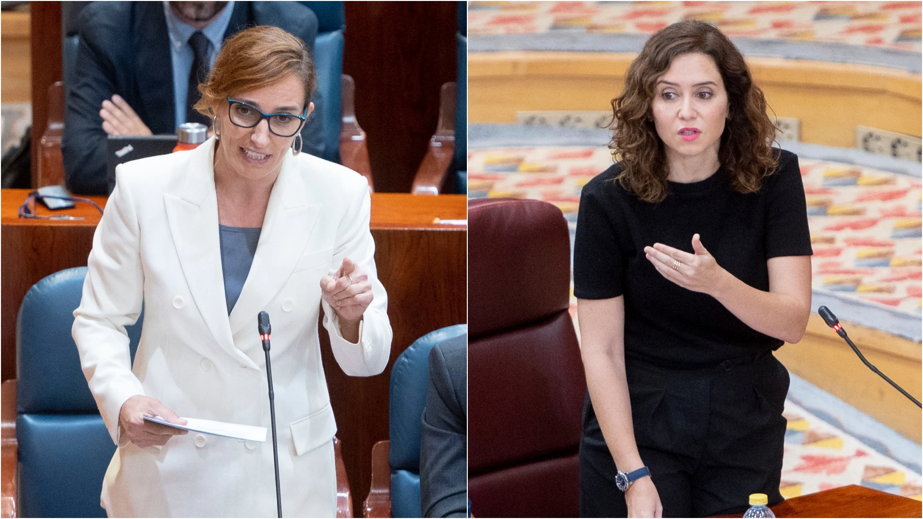 Mónica García e Isabel Díaz Ayuso