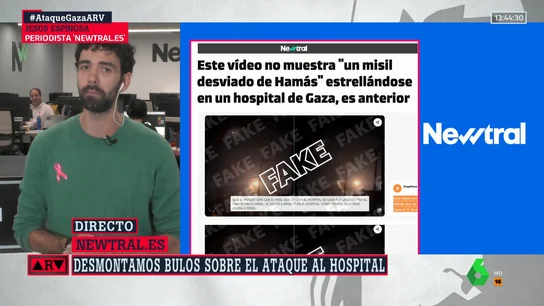 Desmontando bulos sobre el ataque al hospital de Gaza Desmontando bulos sobre el ataque al hospital de Gaza